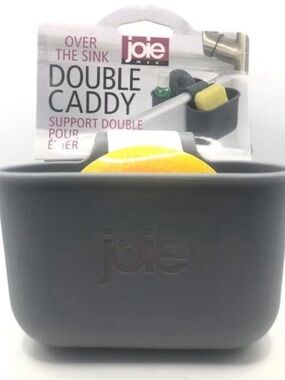 Joie Dark Gray Over-The-Sink Double Caddy